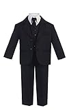 5 Piece Boy's 2 Button Dress Suit with Shirt, Vest, and Tie