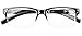 Eyekepper Spring Hinges Vintage Reading Glasses Men Readers Black-Clear Frame