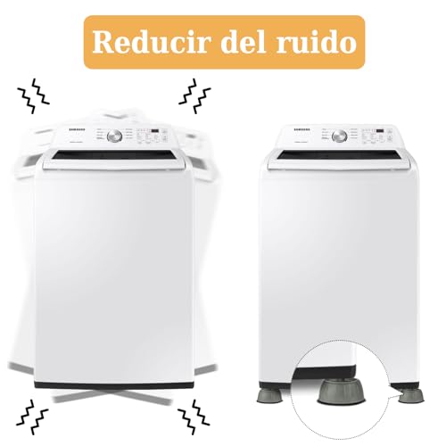 GALASALA Funda para Lavadora, Funda de Lavadora y Secadora Resistente A Los Rayos UV, al Polvo y al Agua, Cubre Lavadora Ajustable con Almohadillas Antivibración de 4 Piezas y Dos Ganchos.(Negro)