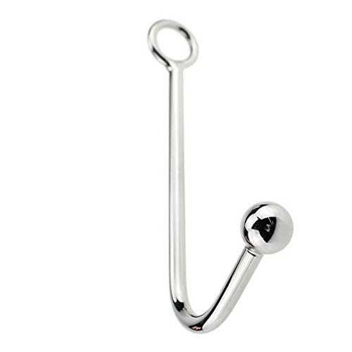 Stainless steel solid metal hook with rope ring organiz…