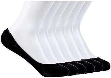 6 Pairs of Teenage Girls Bamboo No Show Socks Made From High Grade Material by (Black)