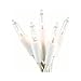 Everglow 2970-22, 50 Clear Mini Lights on a White Wire String, UL Approved for Indoor and Outdoor Use, 9' Lighted Length, 10.5' Total Length