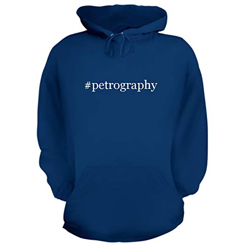 BH Cool Designs #Petrography - Graphic Hoodie Sweatshirt, Blue, Medium