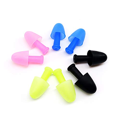 Zooshine Set of 4 Waterproof Swimming Earplugs Nose Plug Clips for Adults Kids,Protect Your Ears Nose Swimming