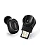 Single Wireless Earbud, Bluedio T Talking Mini Bluetooth 5.0 Invisible in Ear Earbuds with Mic & Charging Case, Car Bluetooth Headset Earpiece Support AWS for iPhone Android Cell Phone, Black