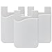 DECVO Credit Card Holder, Phone Card Holder Silicone Phone Card Id Cash Wallet with 3M Adhesive Stick-on fits Apple iPhone Sumsung Galaxy Android Most Smartphones Multi Colors (3 Pack White)