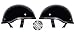 Low Profile Novelty Harley Chopper Motorcycle Half Helmet Skull Cap Shiny Black (Large 23