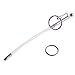 M-Egal Double Function Stainless Steel Urethral Sound Probe Penis Plug with 2 Rings