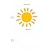 DECOWALL DWG-707WY Sun and Clouds Graphic Kids Wall Stickers Wall Decals Window Stickers Peel and Stick Wall Stickers for Kids Nursery Bedroom Living Room (White_707WY)
