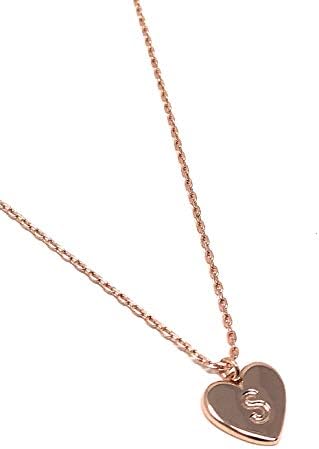 Initial Here S Pendant Rose Gold Plated 