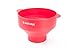 JustNile Collapsible Silicone Popcorn Popper Bowl, Healthy Popcorn Popper for Microwave, Homemade Popcorn, Hot Air Popcorn Maker, 100% Free of BPA and PVC - Red