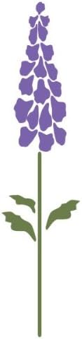 MyWonderfulWalls Hollyhock Flower Stencil for Painting Hollyhocks in Your Girls Garden Mural