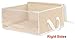 Simple Houseware 3 Pack Foldable Closet Organizer Clothing Storage Box with Clear Window, Beige