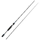 Entsport 2-Piece Casting Rod Graphite Portable Baitcast Rod Inshore Baitcasting Fishing Rod Freshwater Baitcaster Rod Baitcaster (8-20-Pound Test) (7' Medium)