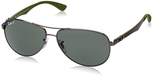 RayBan RB8313 Gunmetal Frame Polarized Green 61mm