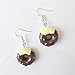 Lovely Donut Cake Dangle Earrings Acrylic Food Imitate Jewelry Donut Earrings for Women-4 Pairs Donut