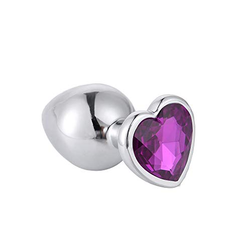 Z-one-1-Kit-da-allenamento-Premium-a-forma-di-cuore-in-acciaio-inossidabile-Smooth-Metal-Btt-Plugs-Beads-Massage-Toys