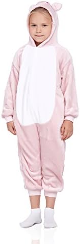 Nothing But Love Kids Piglet Pajamas Animal Onesie Kigurumi Plush Soft One Piece Cosplay Costume