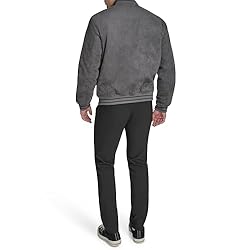 Tommy Hilfiger Men's Faux Suede Logo Varsity