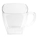 Restaurantware 2 Ounce Clear Square Cups 100 Disposable Plastic Coffee Cups - Hard Plastic With Handles Clear Mini Espresso Cups For Catering Events Parties Weddings And Cafes