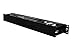1U Horizontal Rack Mount Cable Management Unit with Panel Plastic