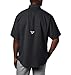 Columbia Women's PFG Tamiami II UPF 40 Short Sleeve Fishing Shirt, Black, Small