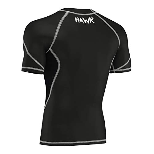 image for Hawk Sports Mens Compression Shirts Base Layer Athletic Gym MMA BJJ Ra