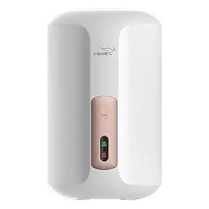V-Guard Zio Pro Instant Geyser 3 Ltr Water Heater | Advanced Multi-layered Safety | 3000 W Powerful Heating | Strong Stainless Steel Tank | Suitable for Kitchen & Bathroom | White-Metallic Rose Gold