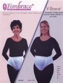V-Brace Feminine Support for Vulvar Varicosities and Genital Prolapse (2X Large) by Fembrace Support Garments