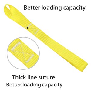 JCHL Soft Loop Tie Down Straps 1800Lbs Load Capacity, Tie Down Loops for Securing ATV UTV Motorcycles Scooters Dirt Bikes Lawn Garden Equipment yellow (8 Pack)
