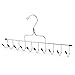 HANGERWORLD Chrome Metal Accessory Hanger for Belts, Ties and Jewellery with 10 Individual Hooks