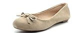 DREAM PAIRS SOL SLIP EASE Women's Casual Solid Plain Ballet Comfort Suede Slip On Flats Shoes
