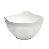 ASSIS Gardening Garden Patio Indoor Outdoor Planters Hanging Decorative Flower Plant Pot (White)