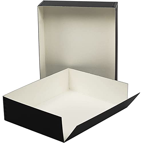 Lineco, 8x10 Museum Archival Storage Box, Drop Front Design with Metal
