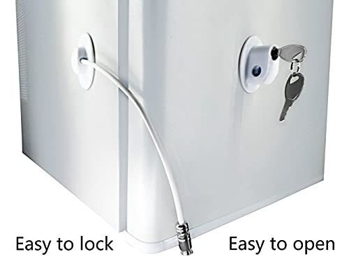 Combination Refrigerator Lock For Kids & Pets | No-Key 3-Digit Code Child Safety Lock For Fridge, Freezer, Cabinets 1 thumbnail image