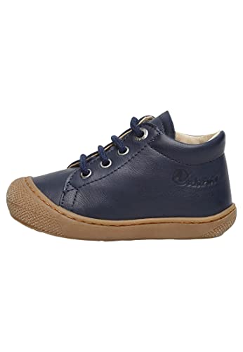 Naturino Chaussures Premiers Pas en Cuir, Bleu foncé 25