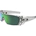Oakley Men's OO9101 Batwolf Rectangular Sunglasses, Polished Clear/Jade Iridium, 27 mm
