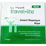 LA Fresh All Natural Insect Repellent Towelette Travel-lite (200 per case)