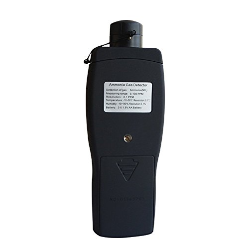 Digital Portable NH3 Meter Ammonia Gas Detector with LCD Backlight Rechargeable Battery,Measuring Range 0-100PPM