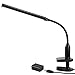 Torchstar 24 LEDs Dimmable Flexible Gooseneck Clamp Desk Lamp Eye-Care Touch Sensitive 5W Light, Memory Function, USB Charger + Power Adapter, 50000 hours Lifespan & 2 Years Warranty (Black)