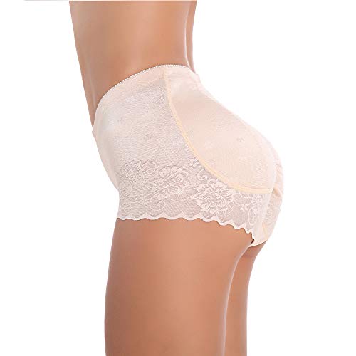 Butt Lifter Padded Panty for Bigger Rounder & Lifted Butt, Hip Enhancer Panties for Women, with Lightweight and Breathable Silicone Pad (S, 2cm Pad)