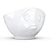 FIFTYEIGHT PRODUCTS TASSEN Porcelain Bowl, Sulking Face Edition, 16 oz. White, (Single Bowl) for Serving Cereal, Soup