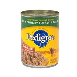 Pedigree Chunky Turkey & Bacon Meaty Ground Dinner Dog
