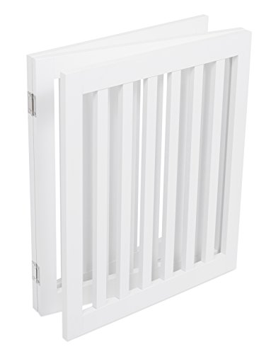image for Internet's Best Traditional Pet Gate - 3 Panel - 24 Inch Step Over Fen