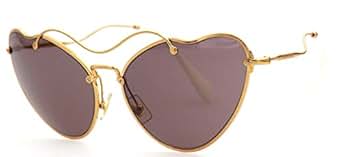 Miu Miu MU55RS 7OE-6X1 Antique Gold MU55RS Cats Eyes