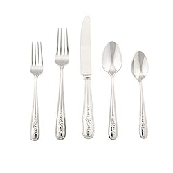 Lenox Opal Innocence 20-Piece Flatware Set, Metallic