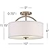 Possini Euro Design Halsted Modern Industrial Close to Ceiling Light Semi Flush Mount Fixture 15