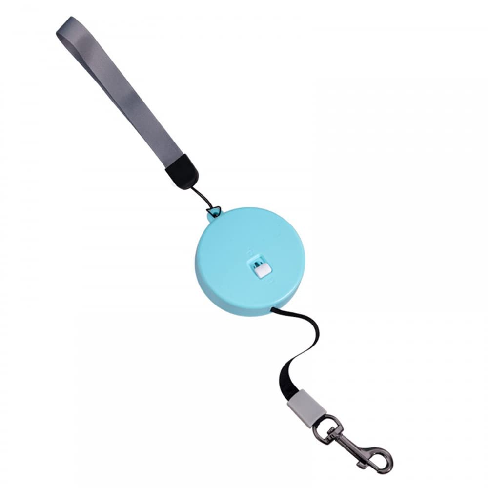 Portable Retractable Dog Leash, 9.8ft Mini Pet Walking Leash 360° One Button Break & Lock with Wrist Strap for Small Medium Dogs Up to 11LBS/5KG
