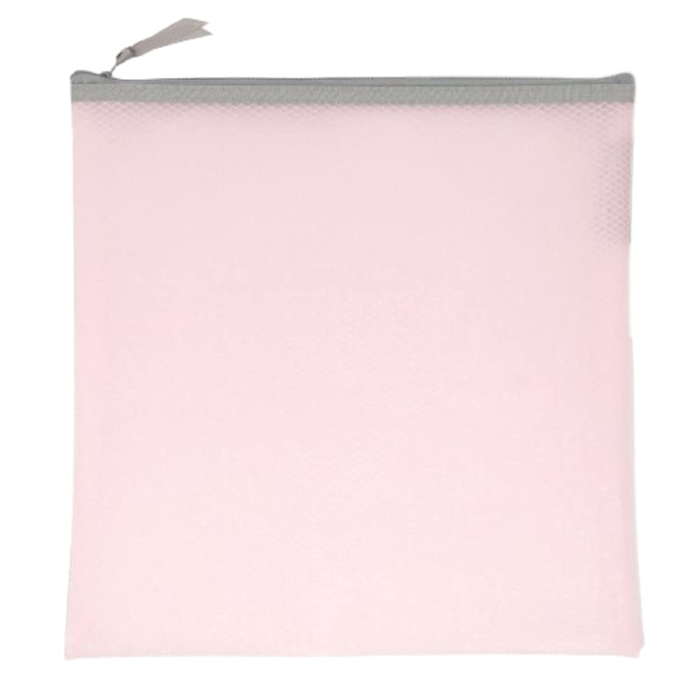 Craftelier - Zip Case for Storing Papers, Cardstock and Other Materials for Scrapbooking and Crafts Projects | Dimensions 34 x 34 cm – Stick Pink and Grey, Stick Pink And Grey, Case