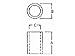 100PCS 2mm Black Nylon Round Spacer, OD 7mm, ID 3.2mm, Not Threaded, for M3 Screws, Plastic.